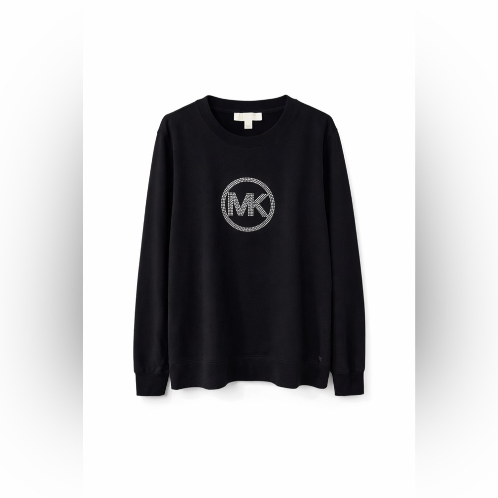 Women’s Michael Kors Black Crewneck Sweater with Logo